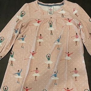 Mini Boden Printed Ballerina Nightgown 4-5Y